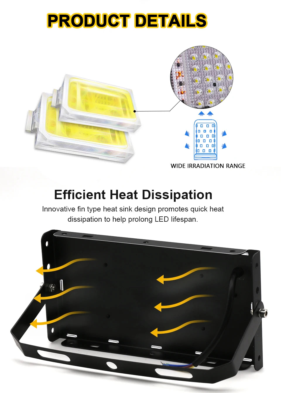 LED Flutlicht 50W 100W 150W IP65 Wasserdicht 220V 240V Outdoor Flutlicht Scheinwerfer LED Reflektor straße Lampe Garten Beleuchtung