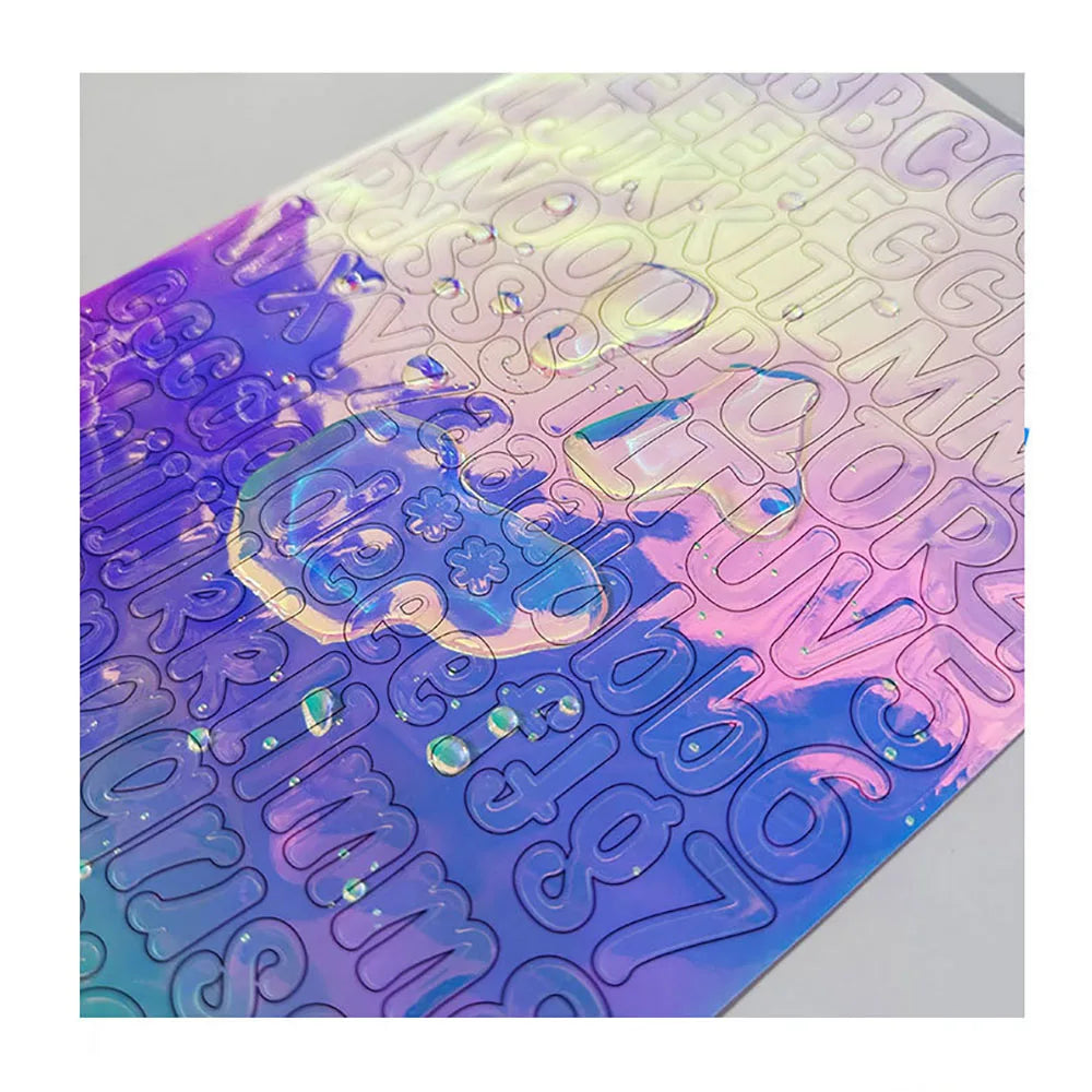 126Pcs Farbe Englisch Alphabet Anzahl Aufkleber Selbst-klebe Wasserdichte Aufkleber DIY Handbuch Album Dekoration Aufkleber Schreibwaren