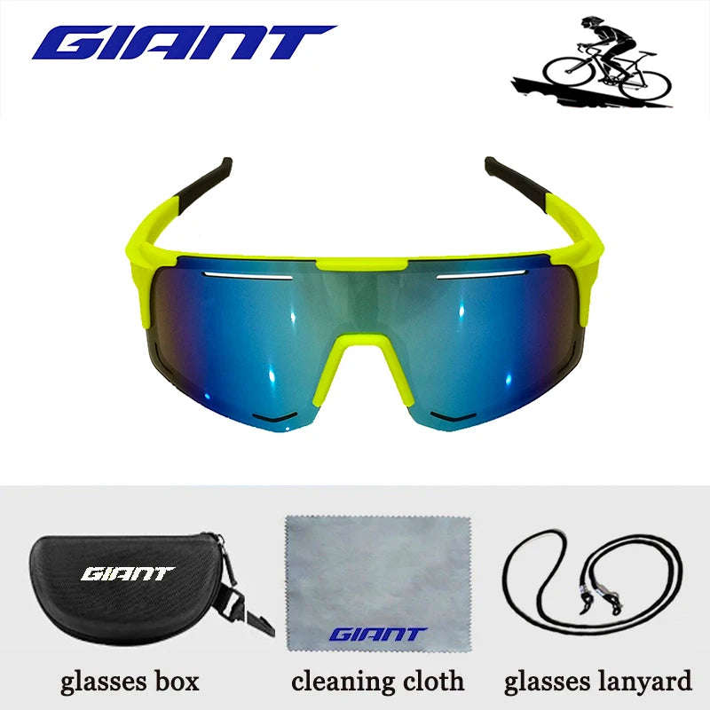 Riesige Fahrrad-Sonnenbrille in professioneller Qualität – UV-Schutz, blendfrei, stoßfest, Outdoor-Sportarten mit Etui