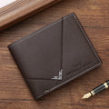 Männer Slim Geld Clip Brieftasche Kreditkarte ID Halter Casual Männlich Leder Kurze Multi-kartenhalter Geldbörsen Geschäftsmann Bifold Brieftasche
