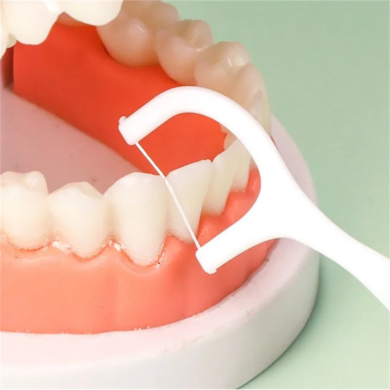 1/2/5/10 Box Tragbare Einweg Zahnseide Kunststoff Zahnstocher Hochspannung Zahnseide Stick Zahnseide Box ﻿ Mundpflege