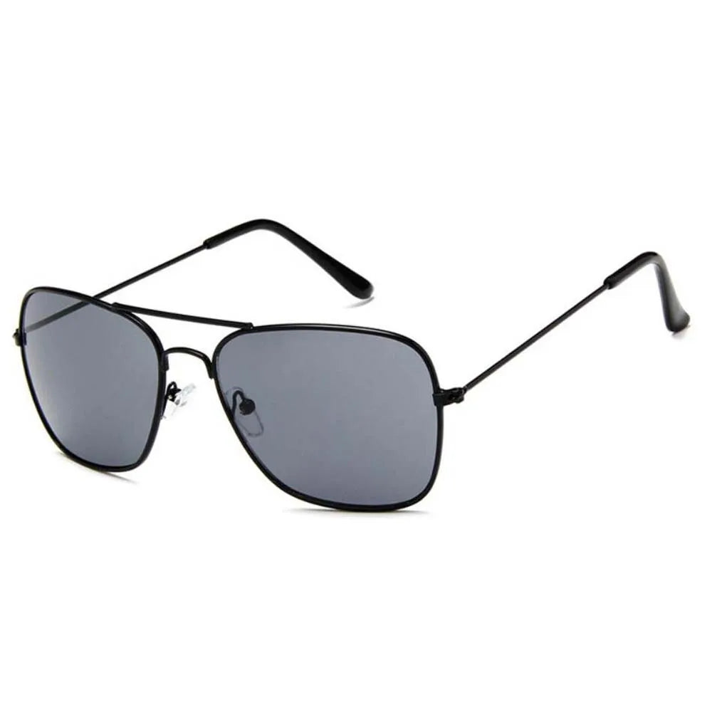 Shonemes Quadratische Sonnenbrille Vintage Double Bridge Driving Shades Metallrahmen Outdoor UV400 Sonnenbrille für Männer Frauen