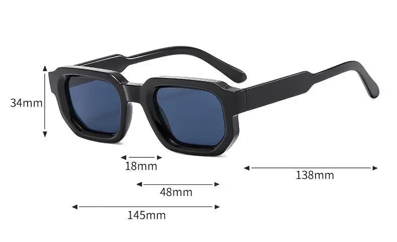 Neue Herren Vintage Rechteckige Sonnenbrille Mode Retro Sonnenbrillen Luxus Markendesign Brillen UV400 Eyewear Damen Schutzbrillen