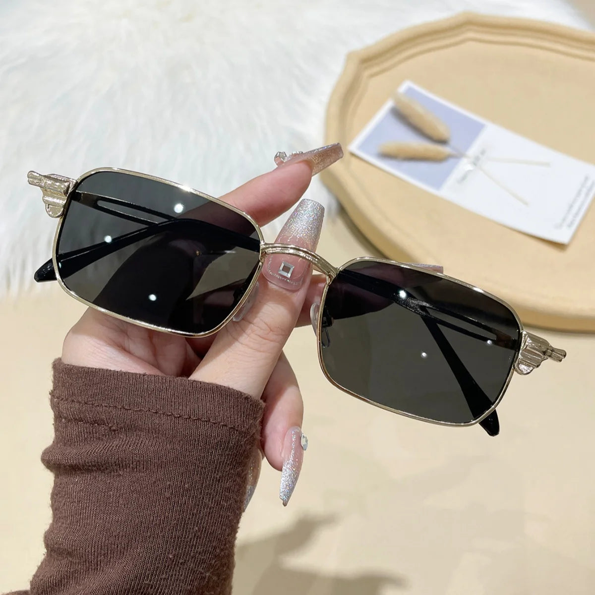 1 Stück modische Sonnenbrillen für Herren und Damen im europäischen und amerikanischen Stil, trendige vielseitige Sommersonnenschutz und UV-Schutz li