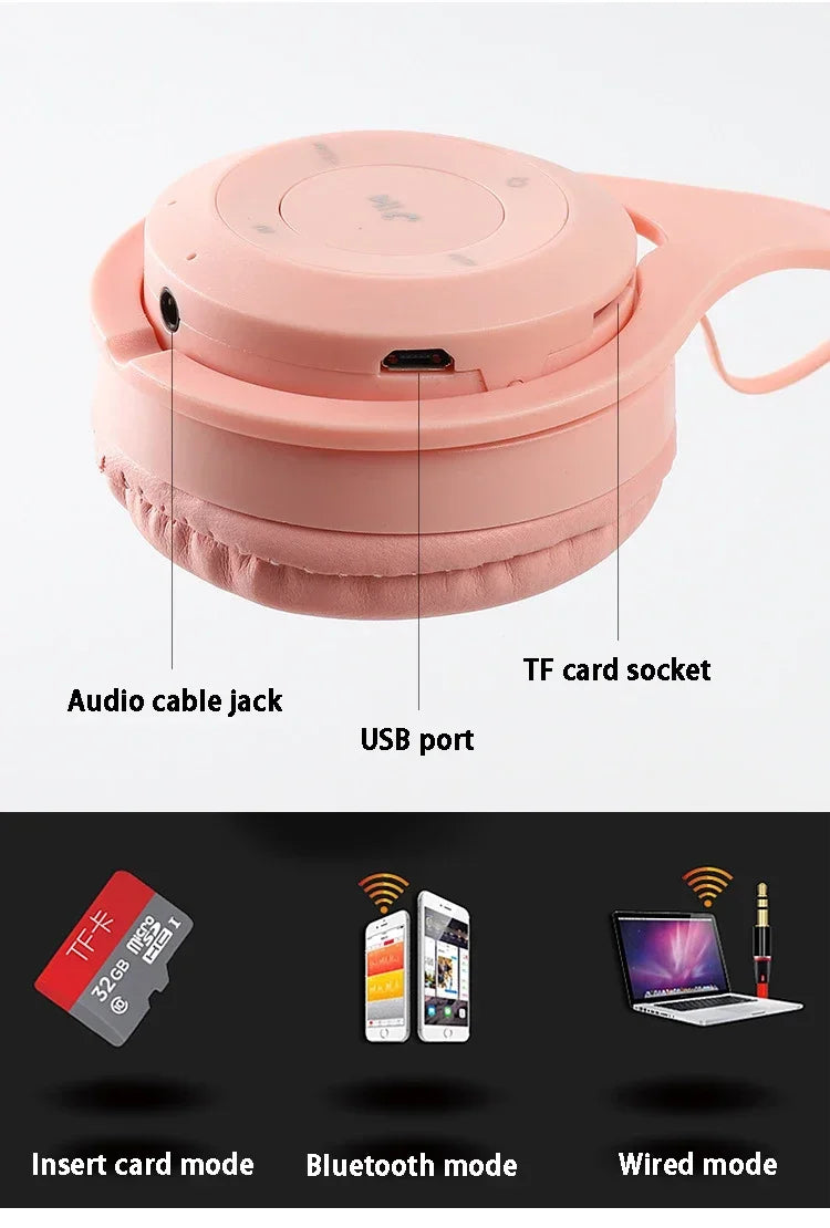 Stereo Y08 Headset 5,3 Bluetooth Headset Klapp Drahtlose Sport Kopfhörer Gaming Headsets Over-Ear Kopfhörer für Android ios