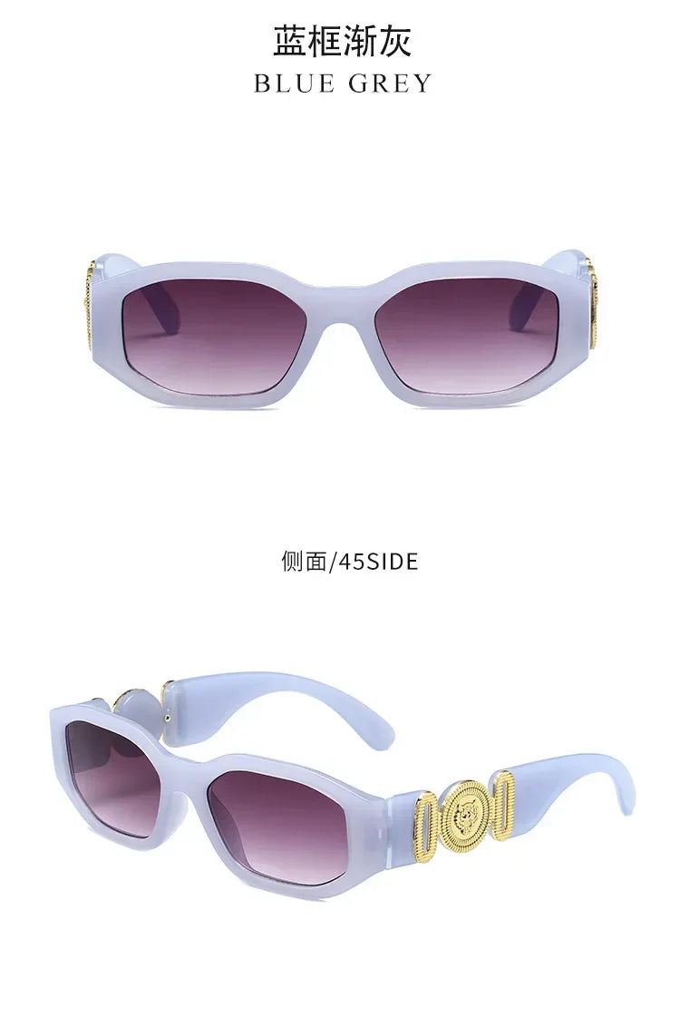 Neue Retro Unregelmäßige Quadratische Sonnenbrille für Frauen Männer Mode Designer Kleine Rahmen Sonnenbrille Trend Produkt Shades UV400