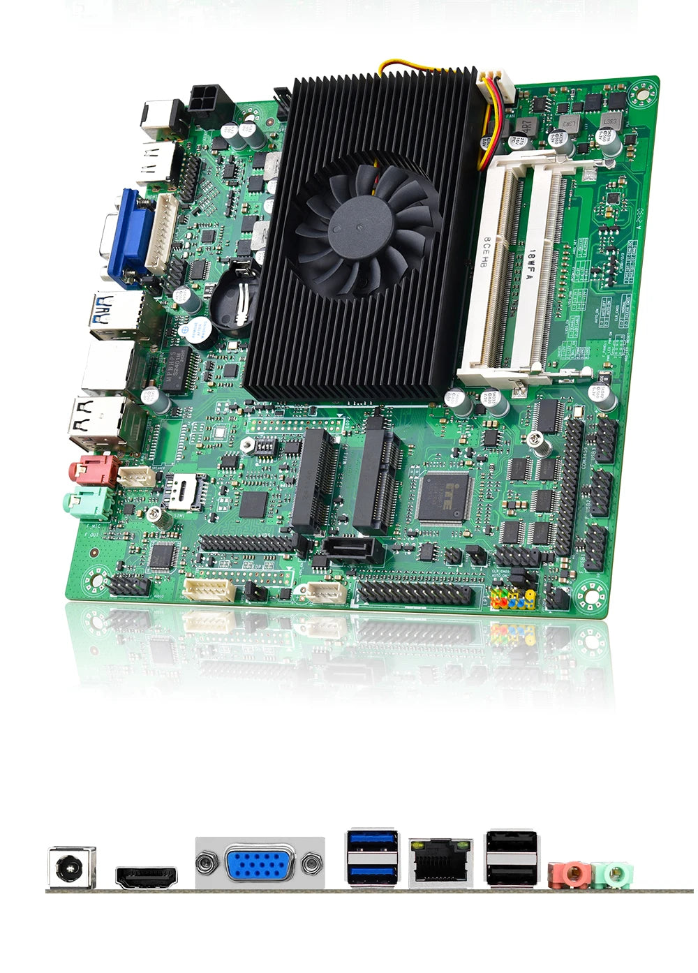 JINGSHA itx-4200U mini itx Motherboard Onboard Intel i5 4200U CPU Dual Channel DDR3 RAM Industrie-Motherboards
