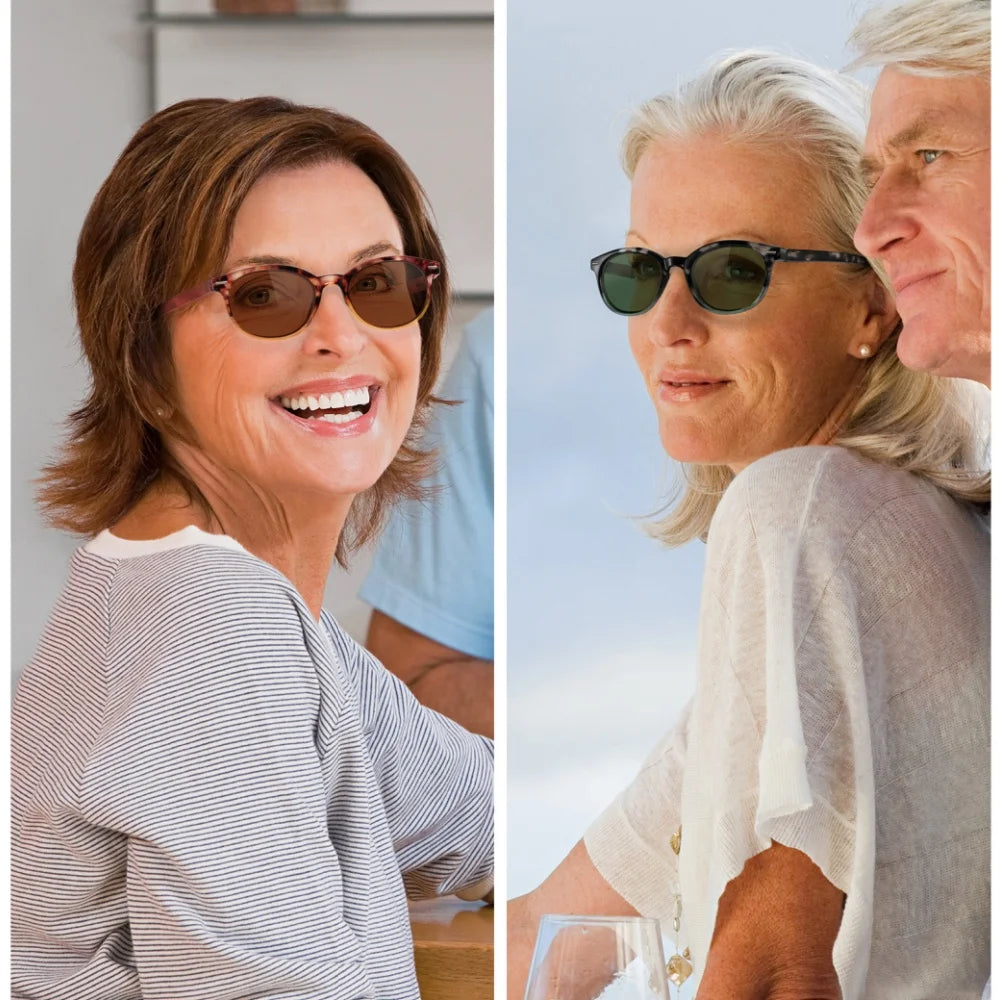 Lesesonnenbrille für Damen und Herren, quadratisch, klassischer Rahmen für den Außenbereich, Sonnenbrille, Lesebrille mit Dioptrien-Federscharnier