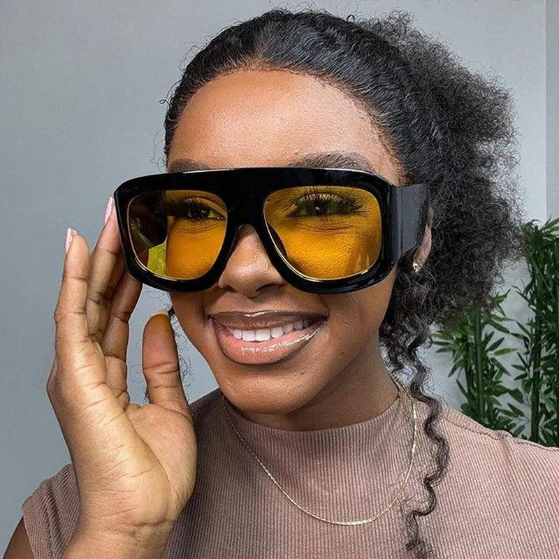 Übergroße quadratische Sonnenbrille für Männer und Frauen, 2025, neueste Mode, trendige INS-Partybrille, Unisex, stilvolles Accessoire, Freundschaftsgeschenke