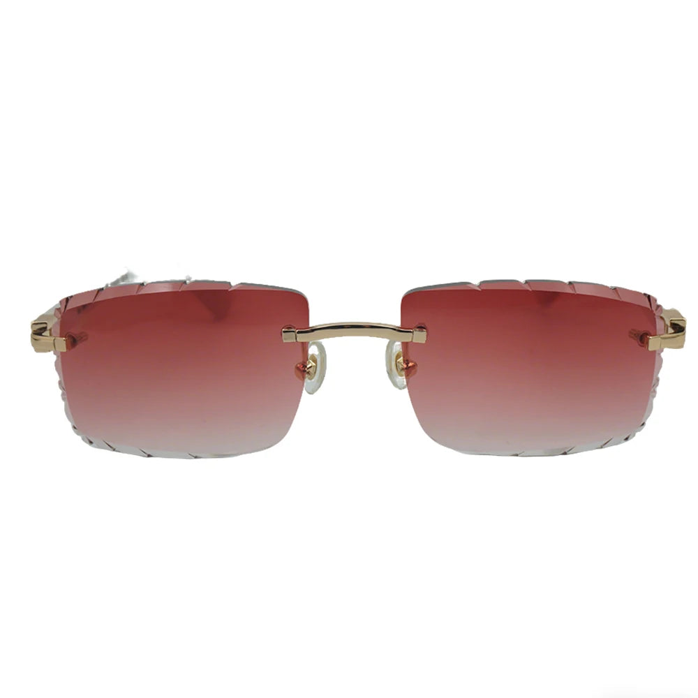 Sonnenbrille mit schlanken Metallrahmen: UV400-Schutz, trendiges Design für den täglichen und draußenbereich, schlanke Metall-Sonnenbrille