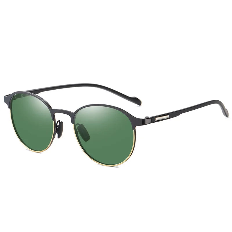 Polarisierte Sonnenbrille Fahren UV400 Schutz Sport Unisex Metall Brille Mode Blenden Halbrahmen Männer Fahrrad T522