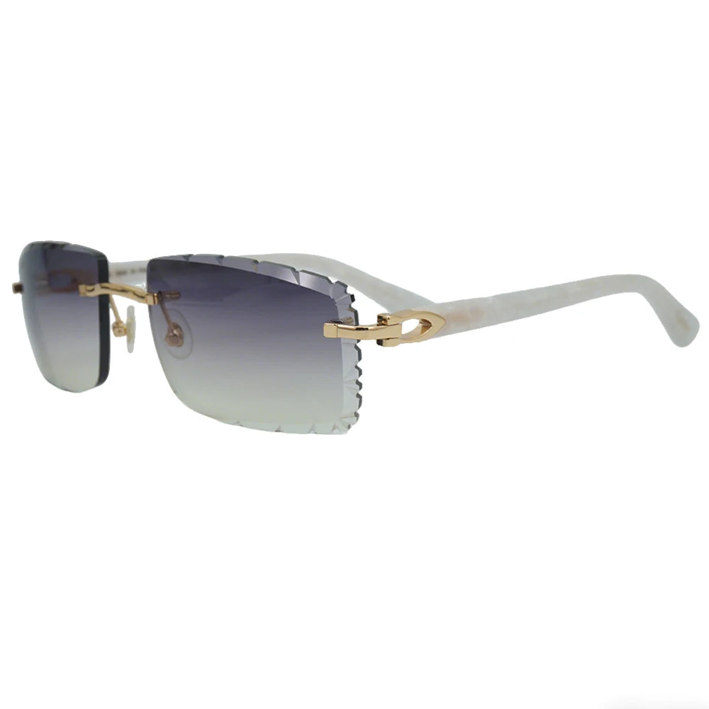 Sonnenbrille mit schlanken Metallrahmen: UV400-Schutz, trendiges Design für den täglichen und draußenbereich, schlanke Metall-Sonnenbrille