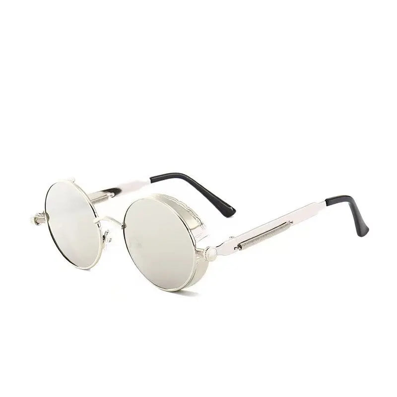 Runde Sonnenbrille Mann Gothic Steampunk Sonnenbrille für Frauen Marke Designer Vintage Mode Metall Shades Brillen Gafas De Sol