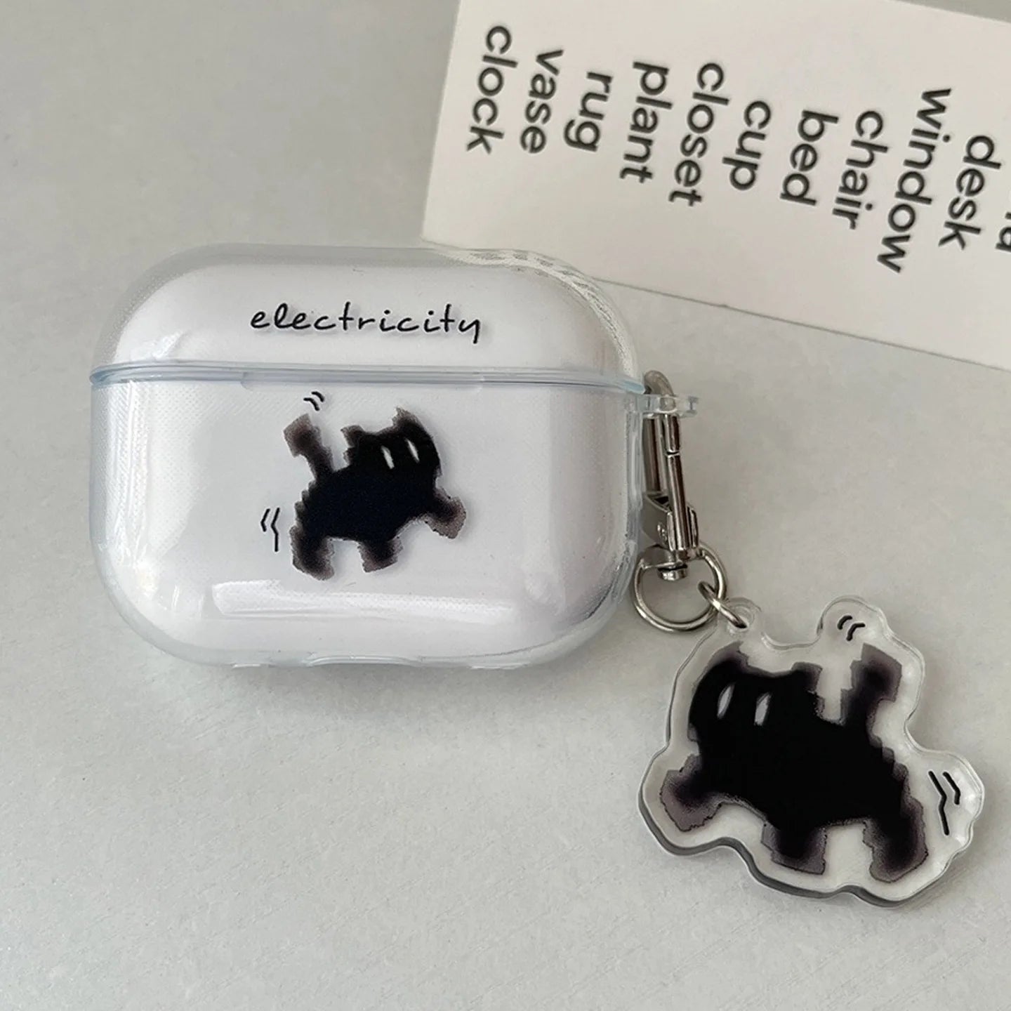 Drahtlose süße Katze schwarze Ladebox für AirPods 4 Pro 3 2 1 Pro3 Hülle transparente Silikon-Kopfhörerhüllen für Airpods Pro 2