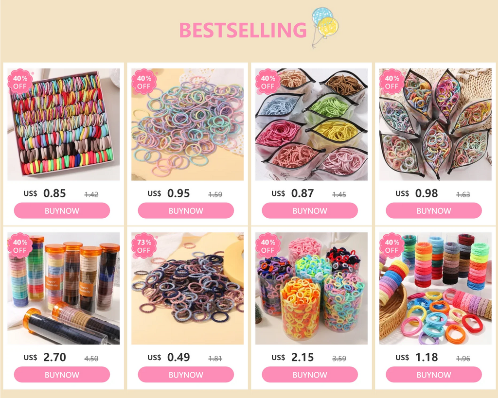 500/1000/2000 stücke Mädchen bunte Einweg Gummiband Haar gummis Stirnband Kinder Pferdes chwanz Halter Bänder Kinder Haarschmuck