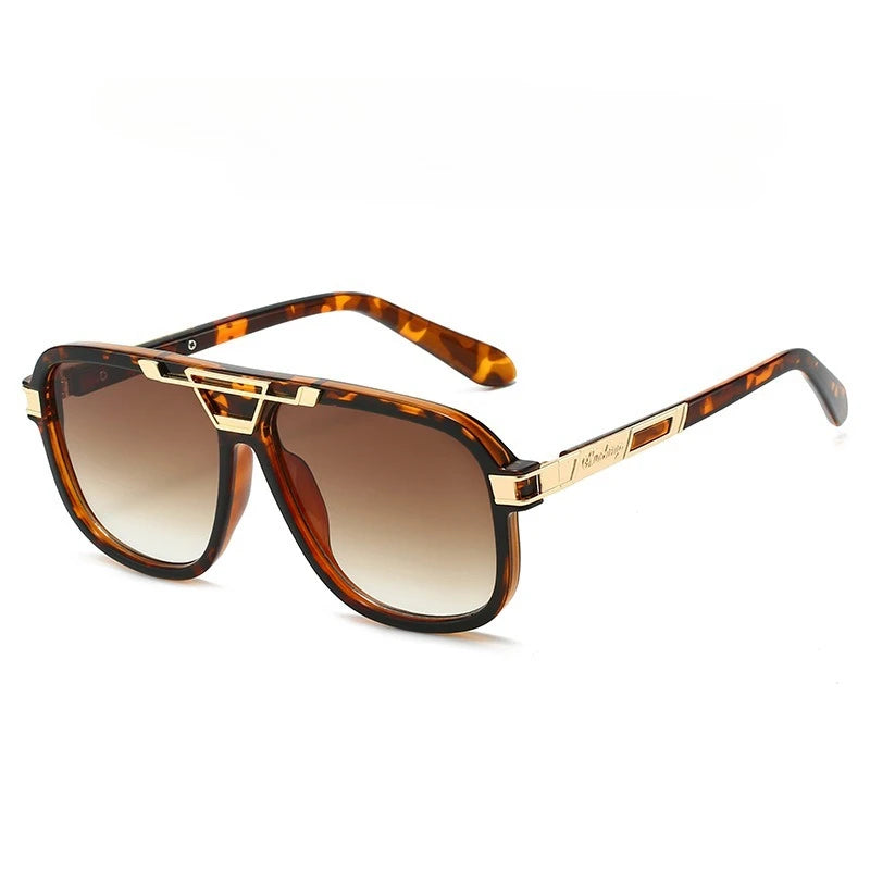 Personalisierte Sonnenbrille mit großem Rahmen für Damen und Herren, elegante Mode, UV-beständig, Straßenfotografie, beliebte Brille