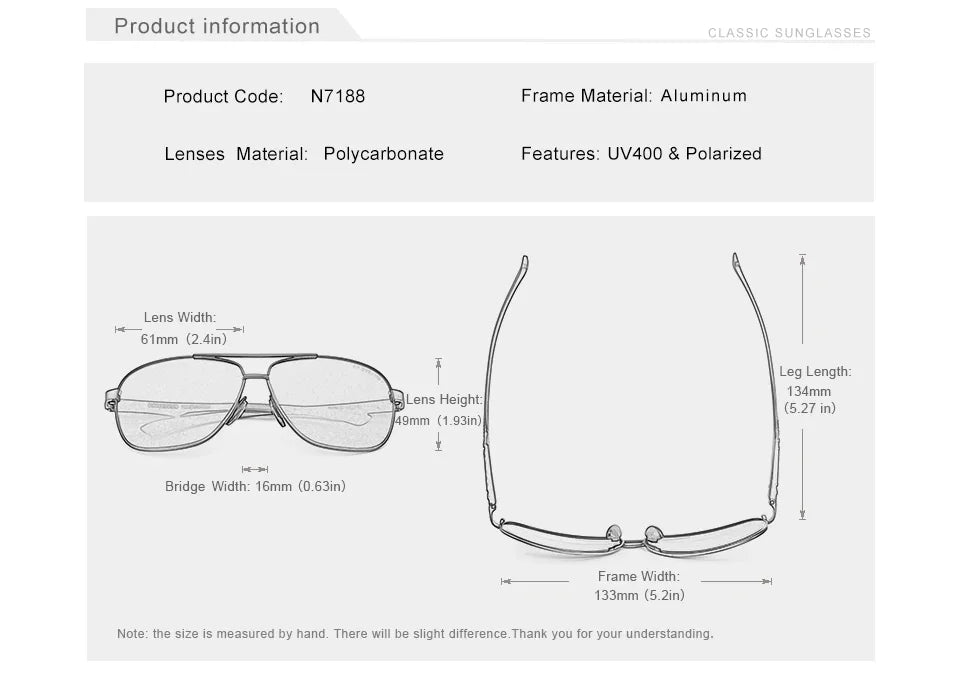 KINGSEVEN Polarisierte Aluminium Sonnenbrille Männer UV400 HD Objektiv Pilot Augenschutz Photochrome Gläser Frauen Nachtsicht Brillen