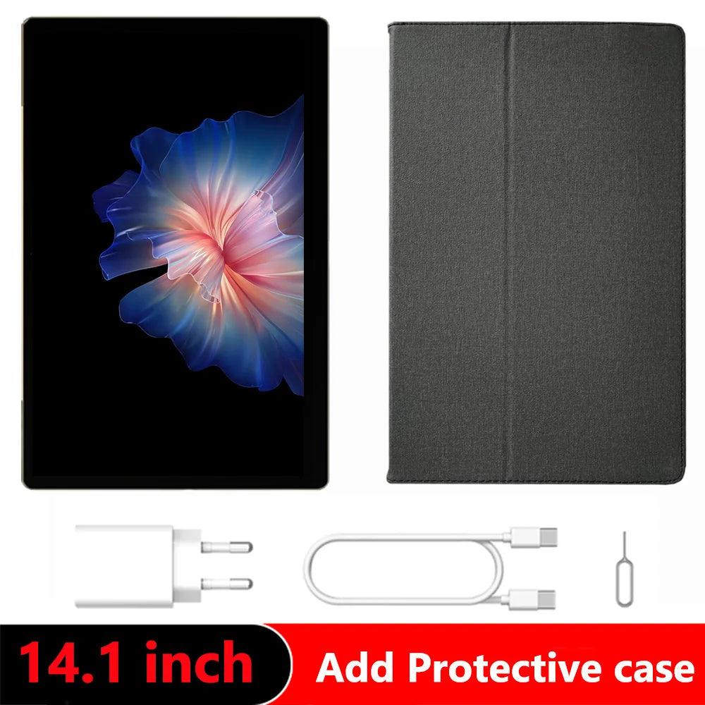 Globale Version 14,1 Zoll Tablet PC Großer Bildschirm 1920x1080 Octa Core MT6769 12+256GB Tablet 14 Zoll Android 14 Game Study PAD