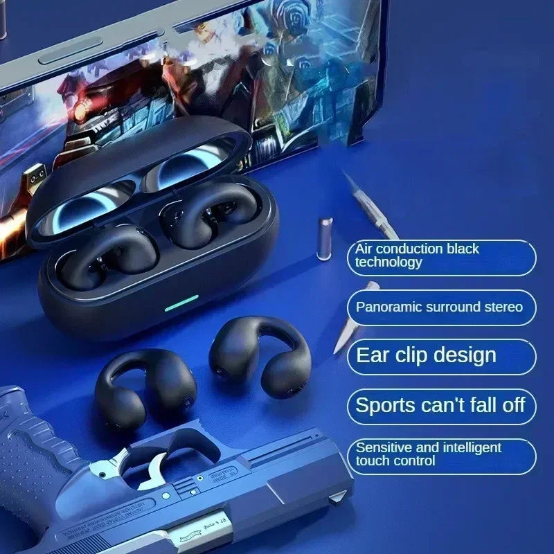 Neue Original T75 Knochenleitung Drahtlose Bluetooth 5,3 Kopfhörer Sport Kopfhörer HiFi Sound Qualität Wasserdichte TWS Headset