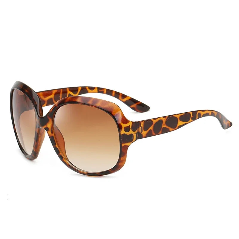Übergroße hochwertige Sonnenbrille Frauen Luxusmarke Designer ovale Sonnenbrille Vintage Black Shades UV400 Oculos De Sol