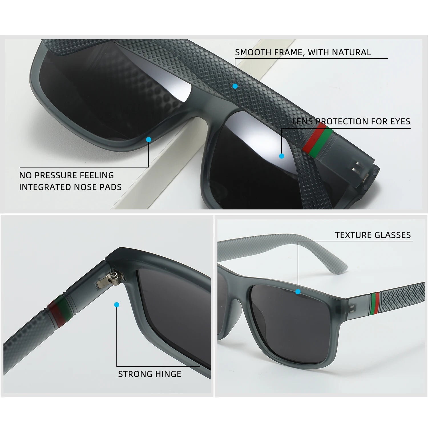Mode Übergroßen Polarisierte Sonnenbrille Männer Frauen Luxus Fahren Angeln Reise Vintage Quadrat Sonnenbrille Für Mann UV400 Brillen