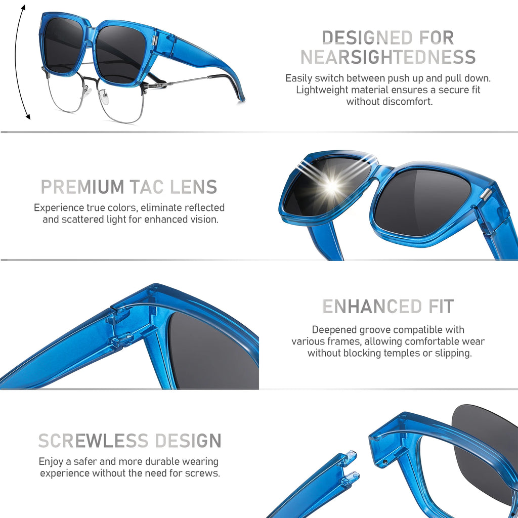 Sonnenbrille nset, Blends chutz brille, polarisierte Sonnenbrille für Myopie, Anti-UV-Sonnenbrille