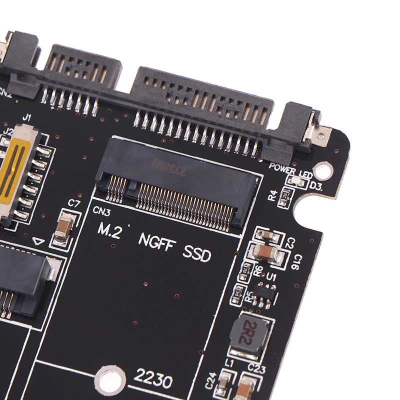 Hochwertige 1-teilige Sata 60 Gbit/s bis m2 ngff sata ssd msata ssd Adapter msata zu sata m.2 ngff zu sata Festplatten adapter platine