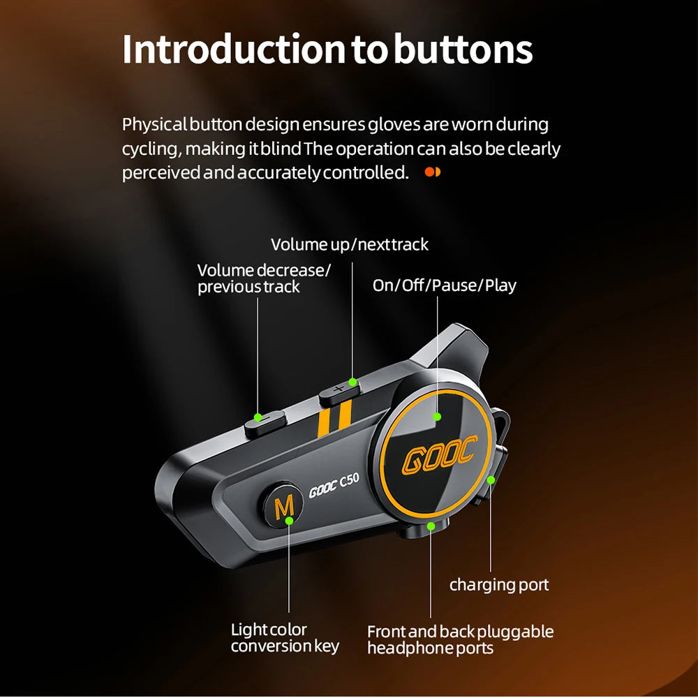 Bluetooth 5,3 Helm Headset Drahtlose Freisprecheinrichtung Telefon Kit Motorrad Wasserdichte Kopfhörer MP3 Musik Player Lautsprecher für Moto