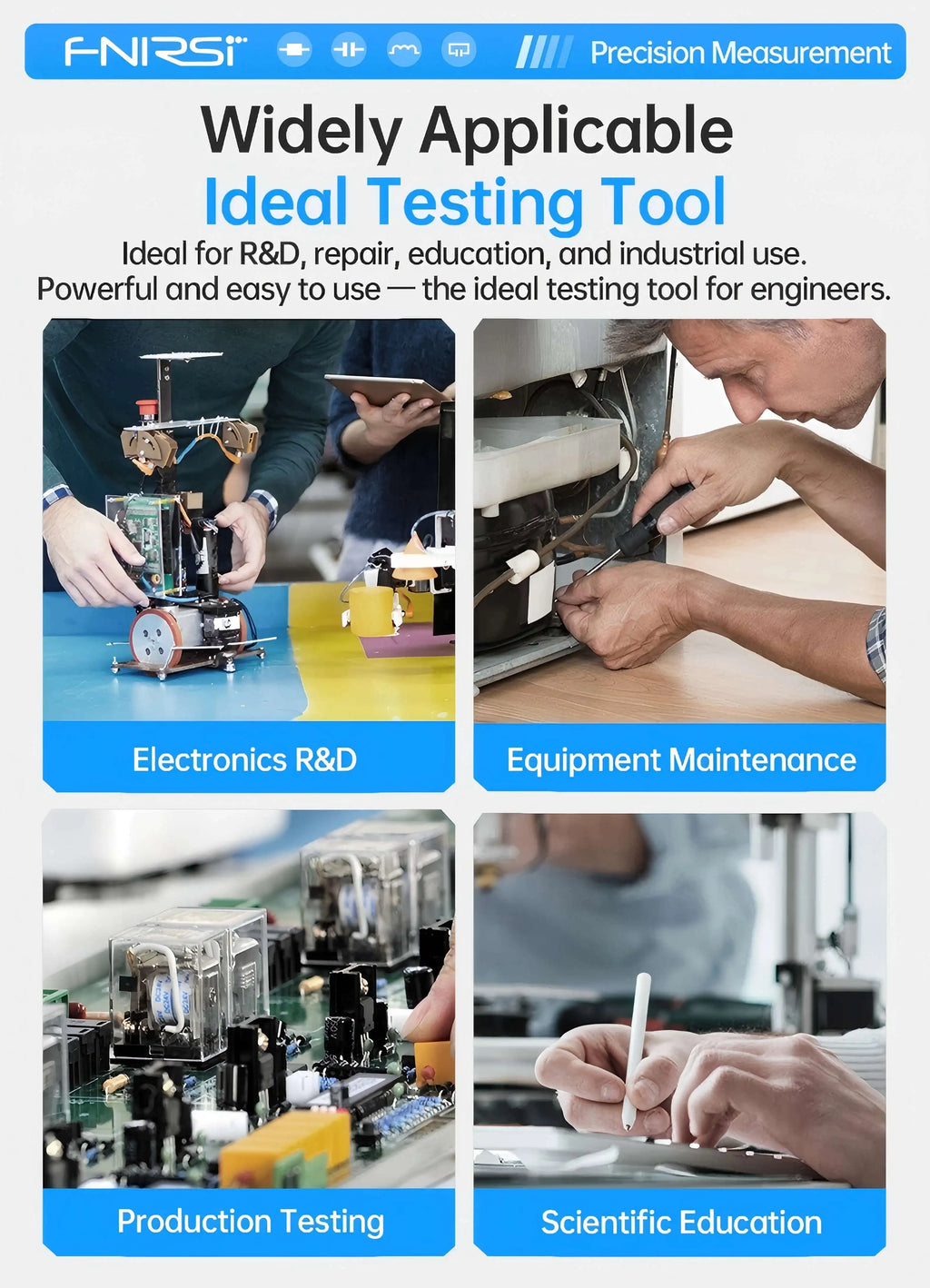 FNIRSI LCR Tester Multimeter Widerstand Induktivität LC1020E Digital Bridge Handheld Praktische Tester Kapazität Kalibrierung