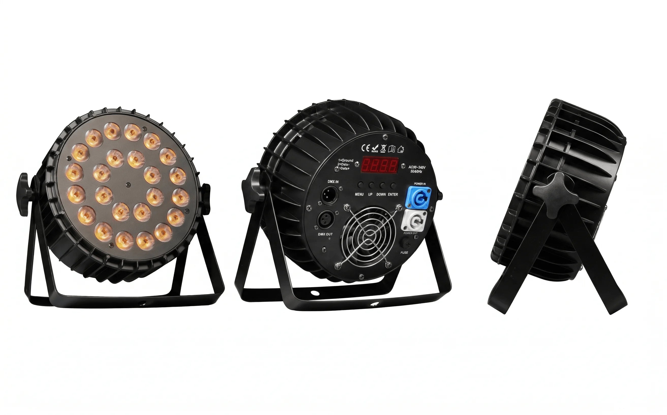 LED Par licht 24x18W RGBWA UV 6in1 led Bühne licht beruf Bühne beleuchtung Aluminium gehäuse dj waschen licht