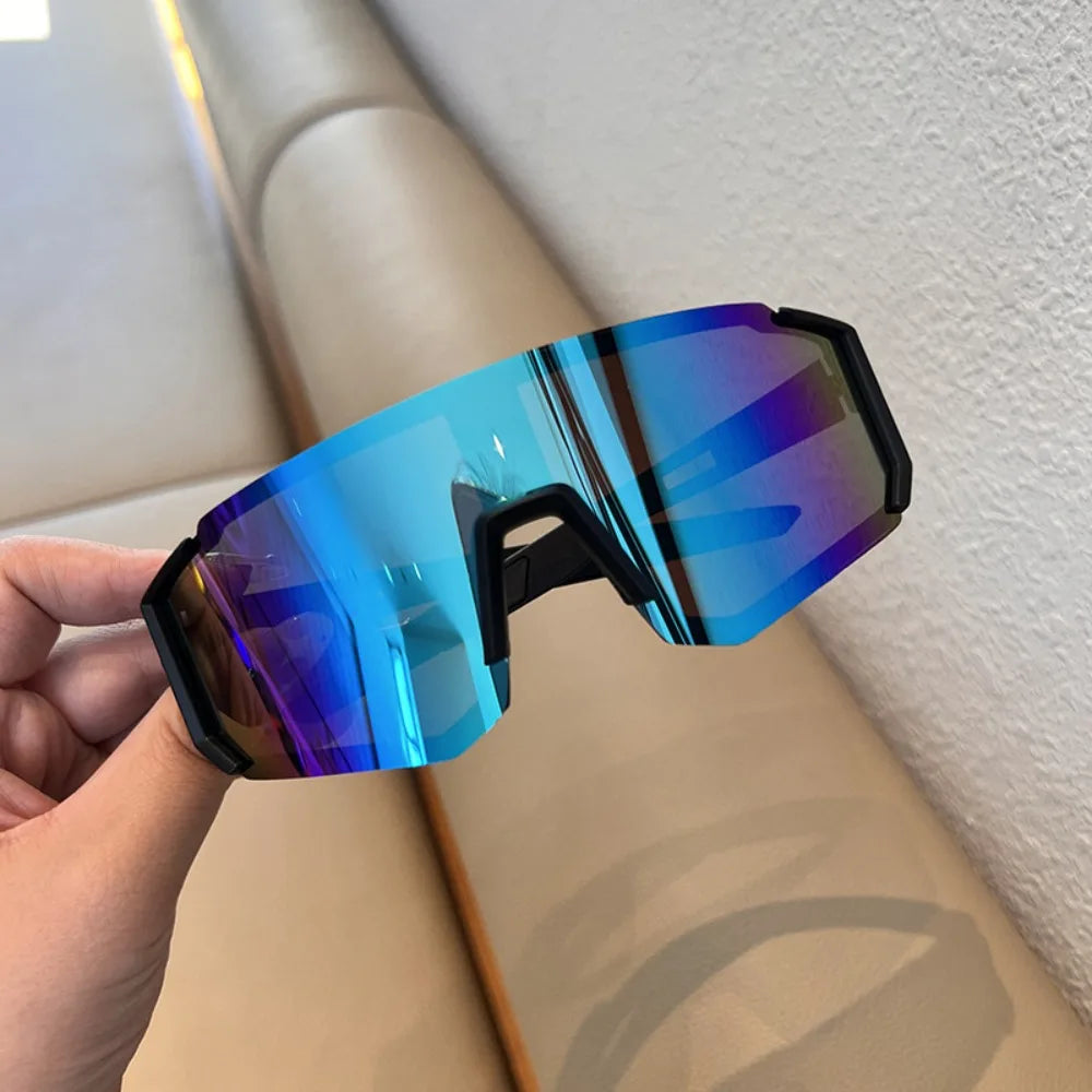 UV Sandproof Radfahren Sonnenbrille Klare Anti Strahlung Objektiv Outdoor Sport Brille Schutz Übergroße Winddichte Gläser
