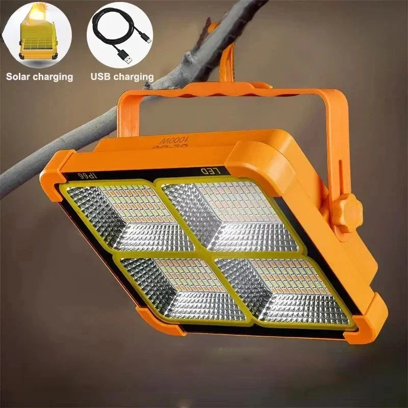 Kommerzielle Solarlaterne, 2000 mAh, Leistungskapazität, 15-Stunden-Bedienung, tragbares LED-System für Straßenautomaten, Campingsicherheit