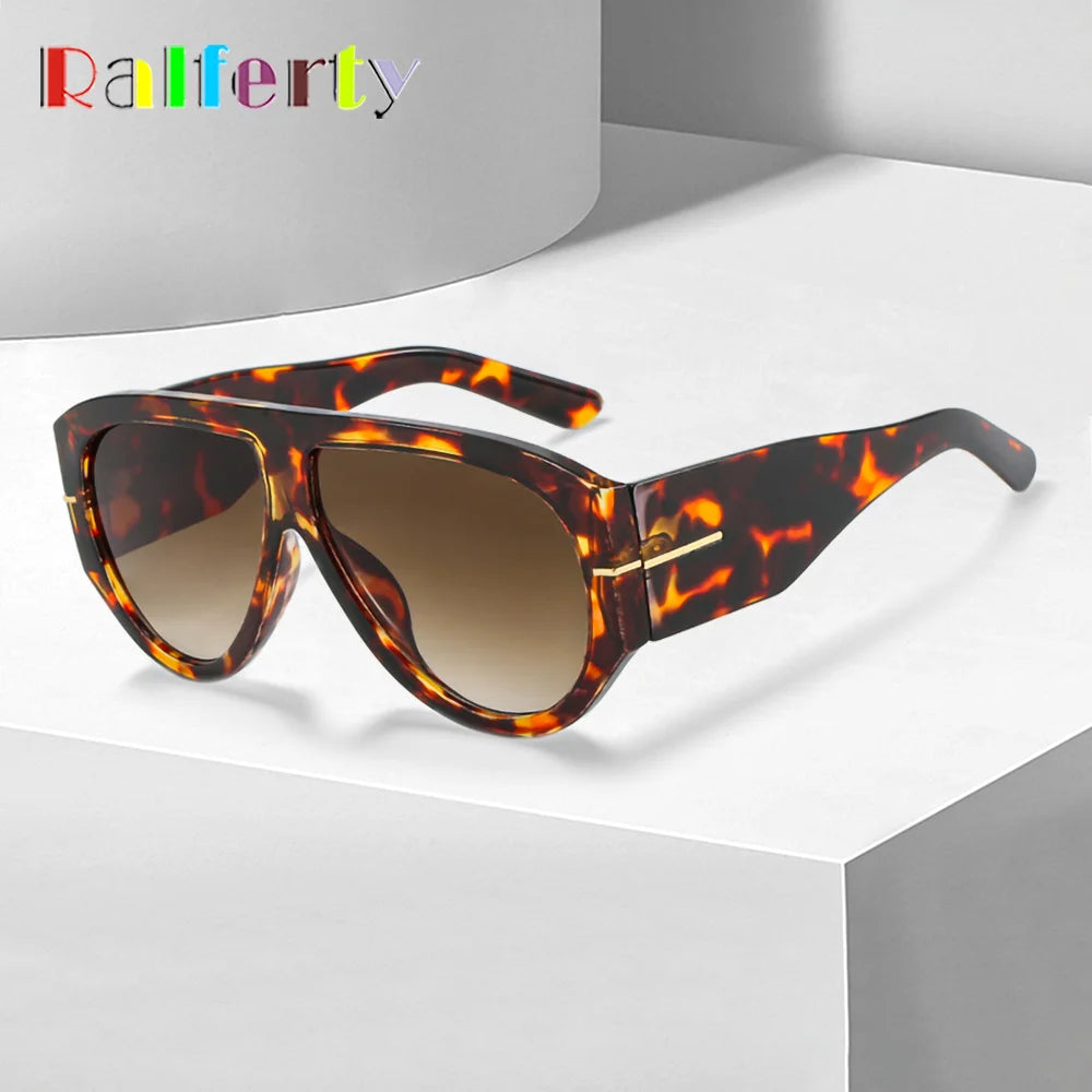 2025 Übergroße Piloten-Sonnenbrille für Damen und Herren UV-Schutz Stilvolle Eyewear Dickrahmige Einzigartige Luxus-Designer-Sonnenbrille