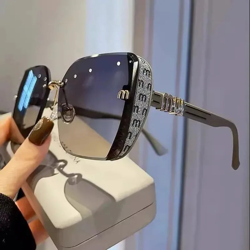 Ins Neue Fashion Square Sonnenbrille Frauen Luxus Designer Sonnenbrille Damen Vintage Trendy Fahren Brillen Gafas De Sol