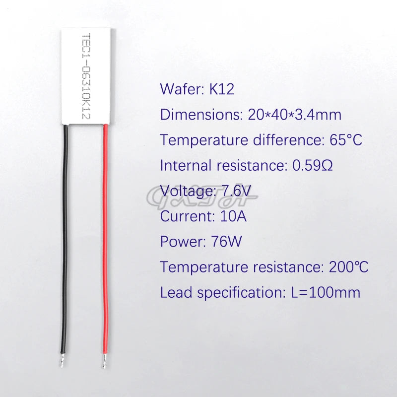 TEC1-06310 Super elektronische kälte film Peltier Seebeck reaktion film ultra-niedrigen temperatur 20*40mm