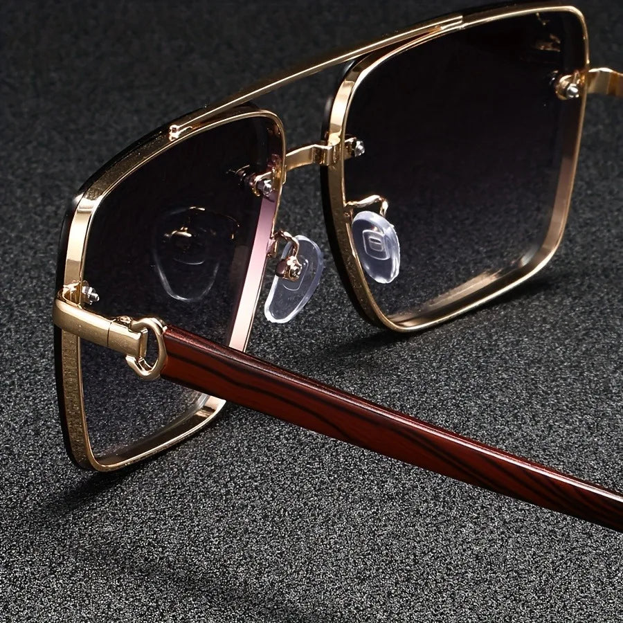 2025 Luxus Quadratische Sonnenbrille Für Männer Neue Holz Vintage Designer Mode Gläser Sonnenbrille Frauen Urlaub Gafas De Sol Hombre