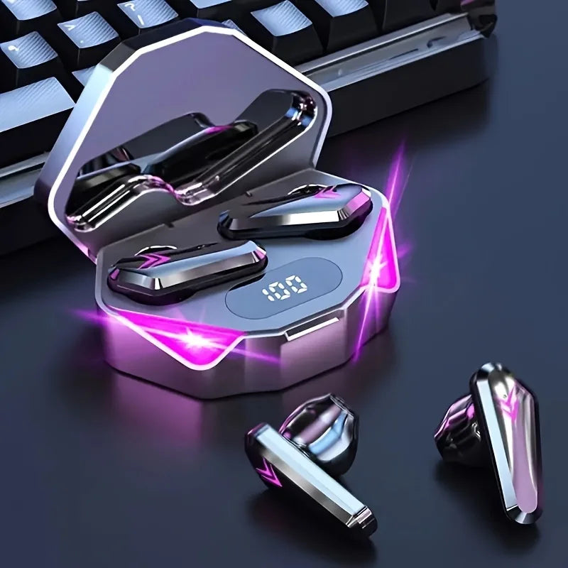 X15 TWS Kabelloses Bluetooth-Headset, LED-Display, Gamer-Ohrhörer mit Mikrofon, kabellose Kopfhörer, Bluetooth-Kopfhörer mit Geräuschunterdrückung