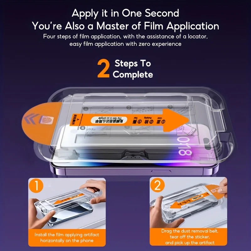 Displayschutzfolie aus gehärtetem Glas für iPhone 16 15 14 13 12 11 17 Pro Max 16e Schutzfolie iPhone16 Pro Max XR X XS Max 7 8 16Plus