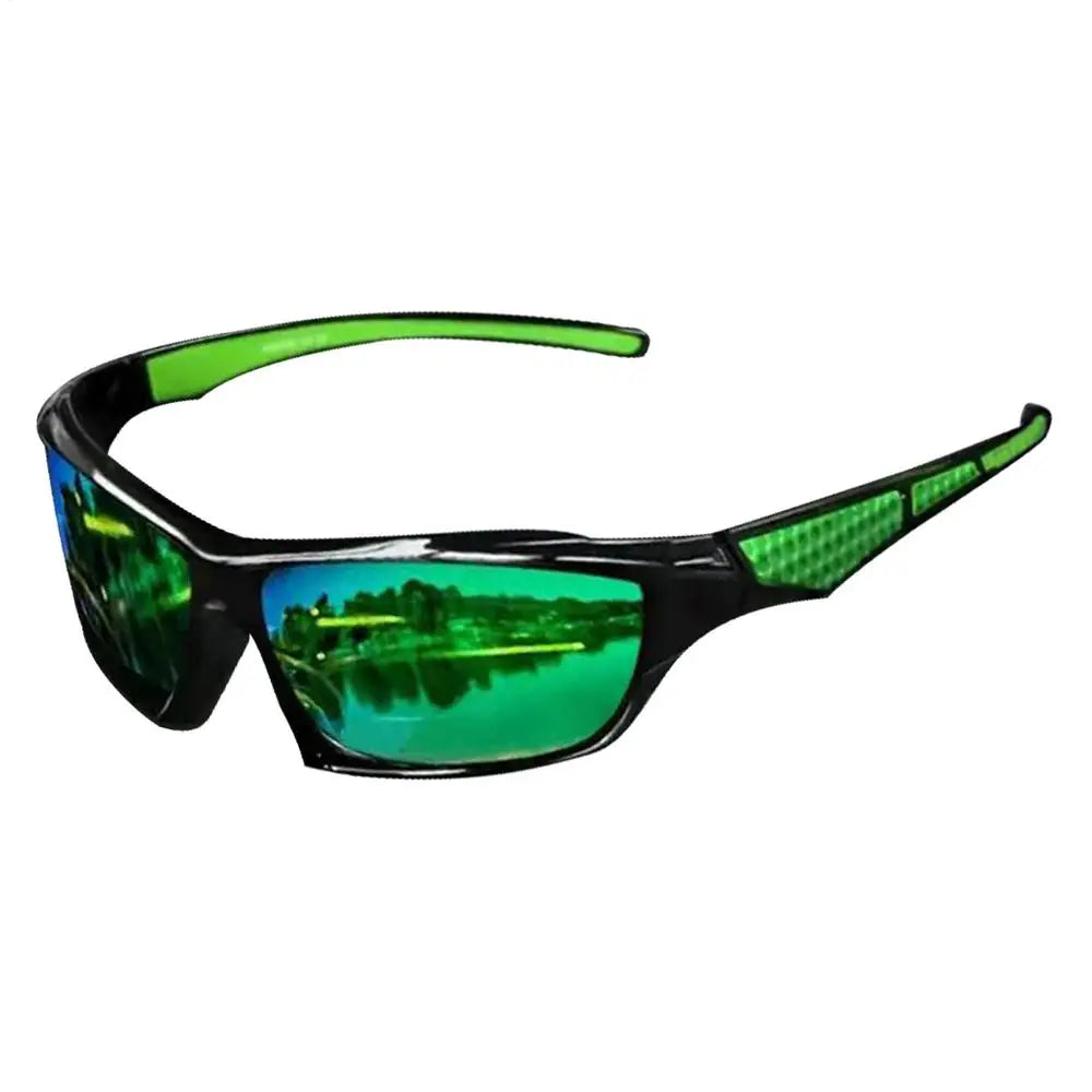 Polarisierte Sonnenbrille für Herren, umfassender Schutz, Sonnenbrille, bequemer, leichter Rahmen, Sportbrille zum Fahren, Angeln