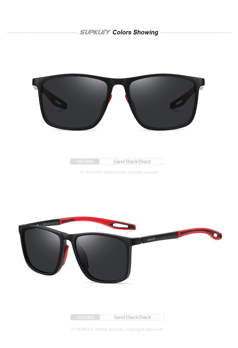 Supkley sport sonnenbrille für männer frauen bequeme leichte polarisierte sonnenbrille uv400 brillen zubehör beste geschenk wahl