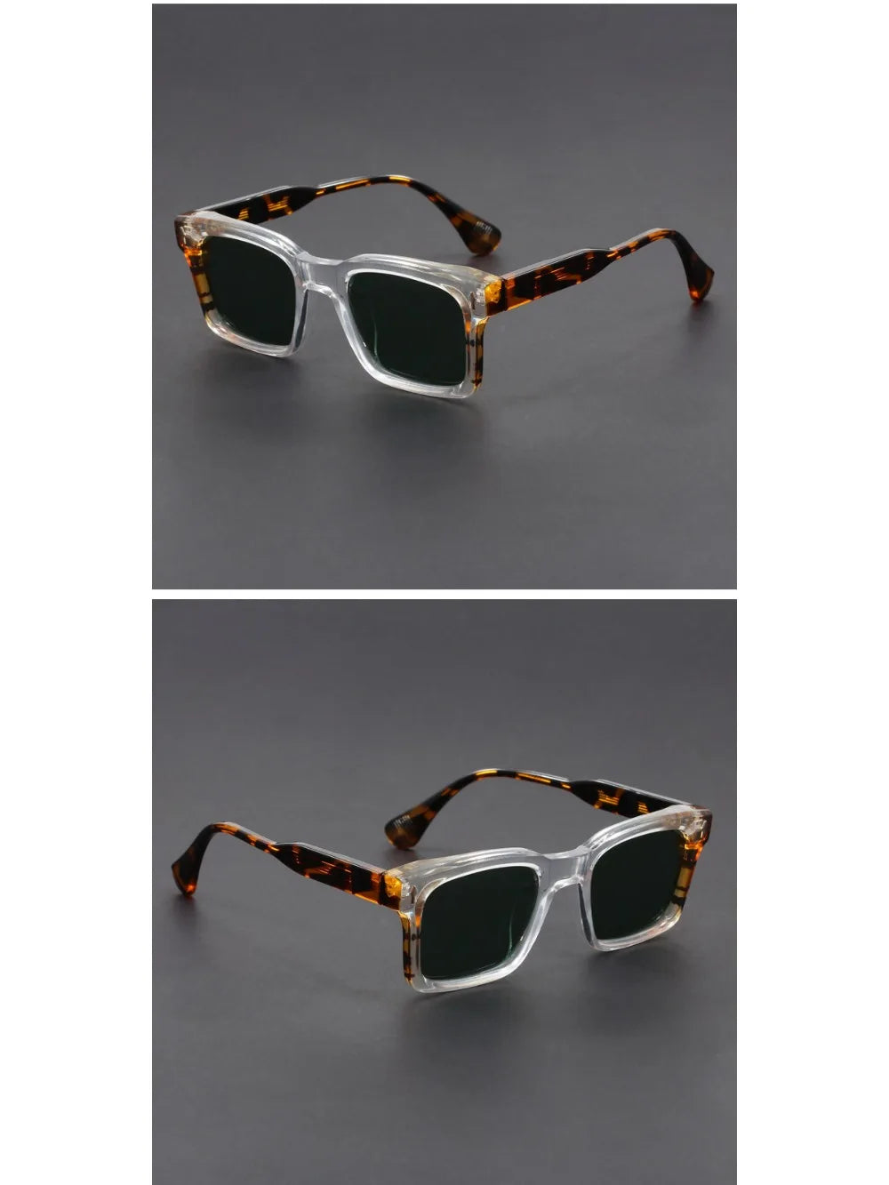 Sonnenbrille Mann Polarisierte Sonnenbrille Frau Luxus Marke Vintage Acetat Rahmen Grün Fahrer Brille