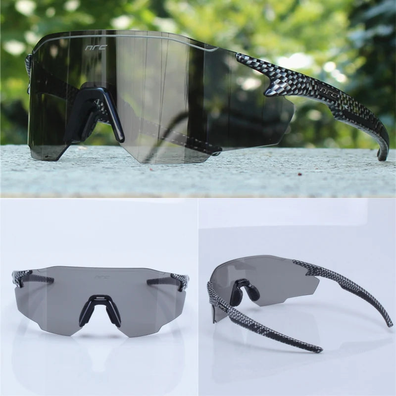 NRC Radfahren Sonnenbrille 1 objektiv UV400 TR90 Sport Fahrrad Brille MTB Mountainbike Angeln Wandern Reiten Brillen für Männer Frauen