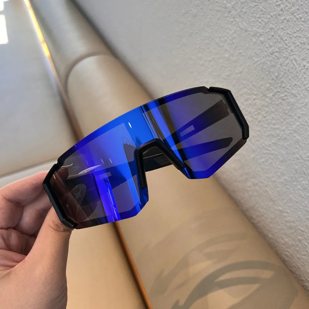 UV Sandproof Radfahren Sonnenbrille Klare Anti Strahlung Objektiv Outdoor Sport Brille Schutz Übergroße Winddichte Gläser