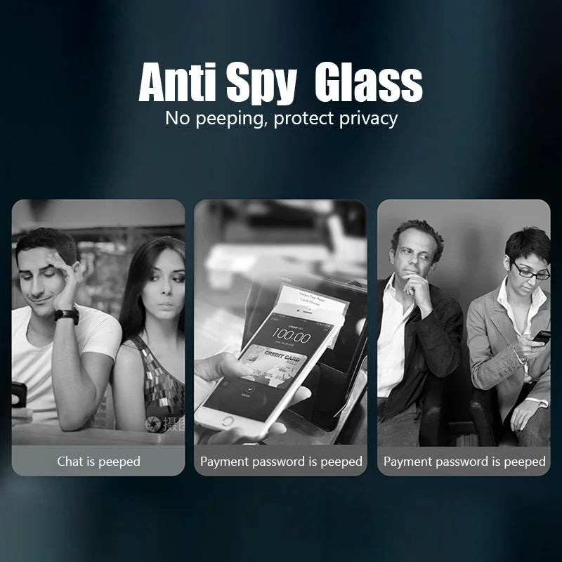 3 Stücke Privatsphäre Displayschutzfolie Für iPhone 17 16 15 14 13 11 12 Pro Max Mini Plus Anti-spion Schutzglas Für iPhone XR X XS 16e
