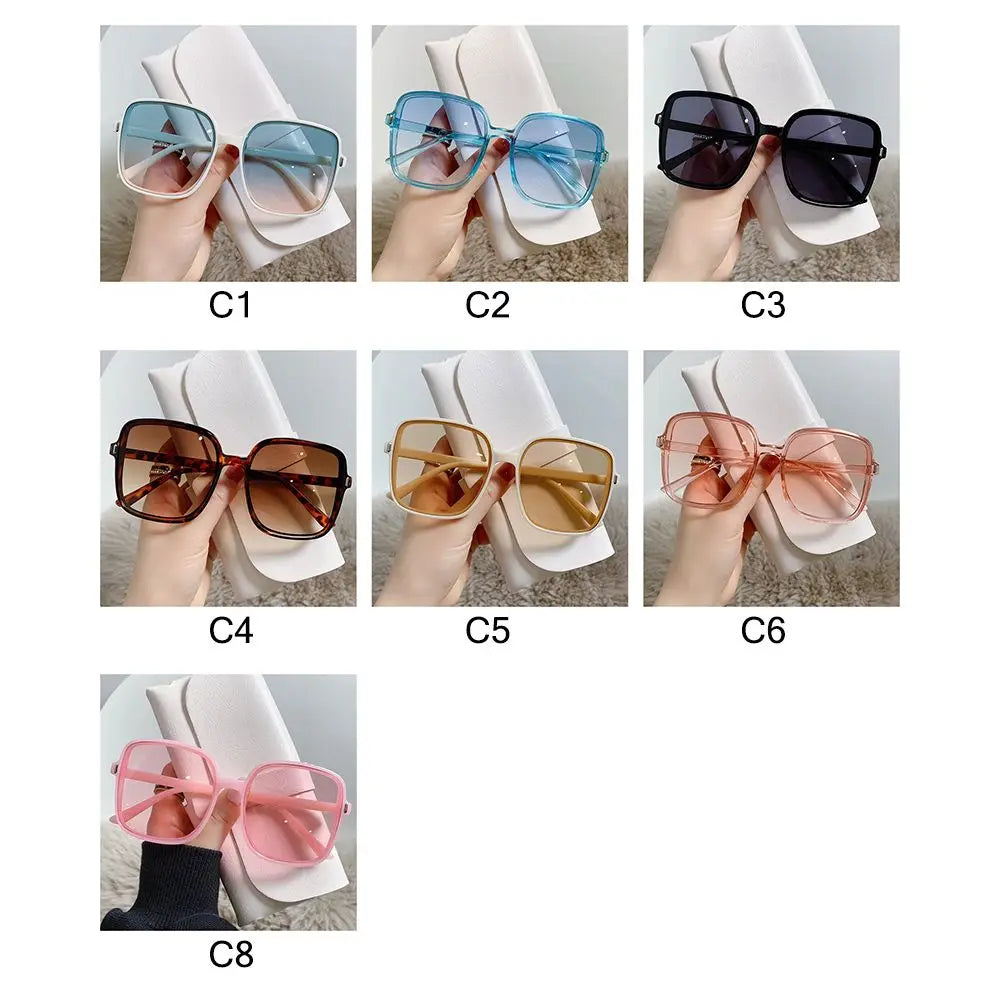 Übergroße Sonnenbrille für Frauen Luxus Vintage quadratische Sonnenbrille klassische UV400 Big Frame Lady Brillen