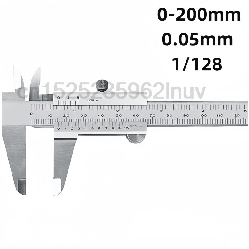 CNC-Messschieber 1/128 Zoll 0-150 mm 0-200 mm 0-300 mm 6 Zoll 8 Zoll 12 Zoll Messwerkzeuge aus Edelstahl 530-104 530-118