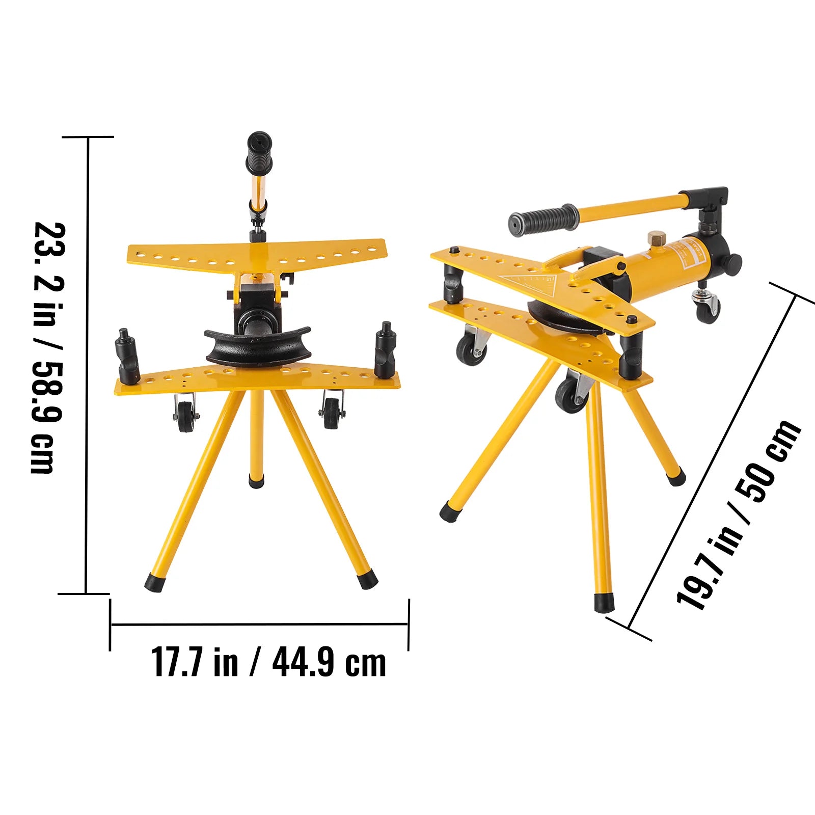 VEVOR Hydraulisches Rohrbiegegerät Rohrbiegemaschine 1/4" 5/16" 3/8" 1/2" 3/4" 1"