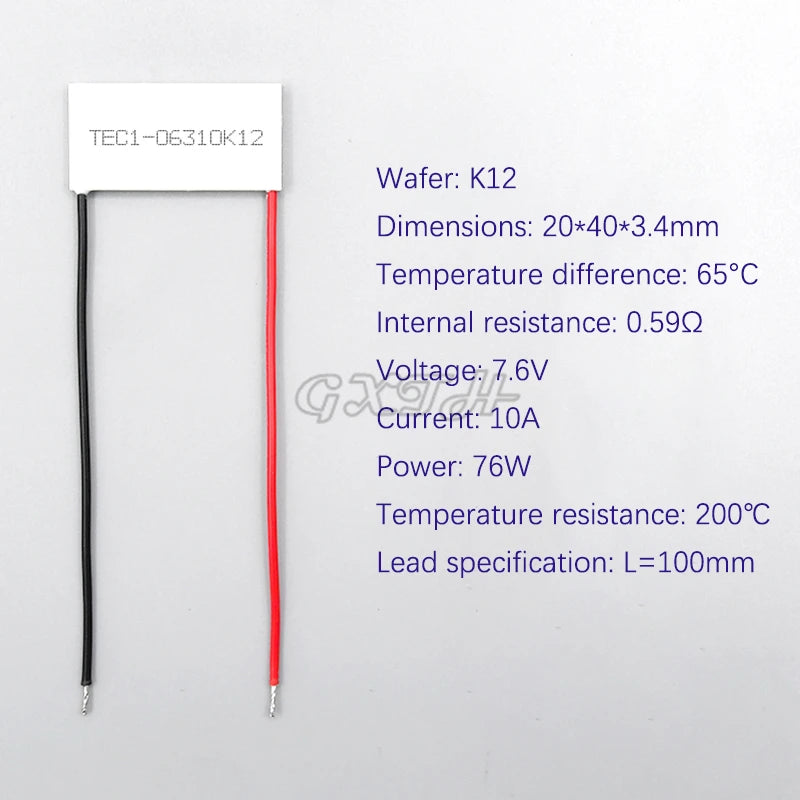 TEC1-06310 Super elektronische kälte film Peltier Seebeck reaktion film ultra-niedrigen temperatur 20*40mm