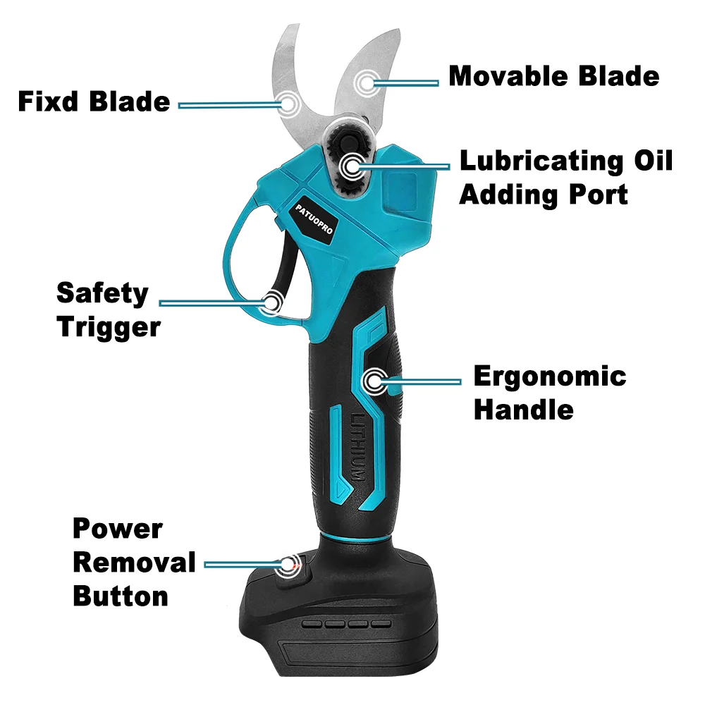 30MM Bürstenlose Elektrische Schere Gartenschere Professionelle Cordless Obst Baum Beschneiden Werkzeug Für Makita 18V Batterie (keine Batterie)