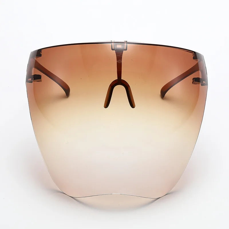 Vollgesichts-Sonnenbrille, Maske für Damen und Herren, schützende Gesichtsschutzbrille, bedeckte kugelförmige Linse, Anti-Spray-Fahrrad-Sonnenbrille